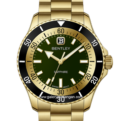 BENTLEY BL-20-31 Gold Dial Green Stainless Steel Strap
