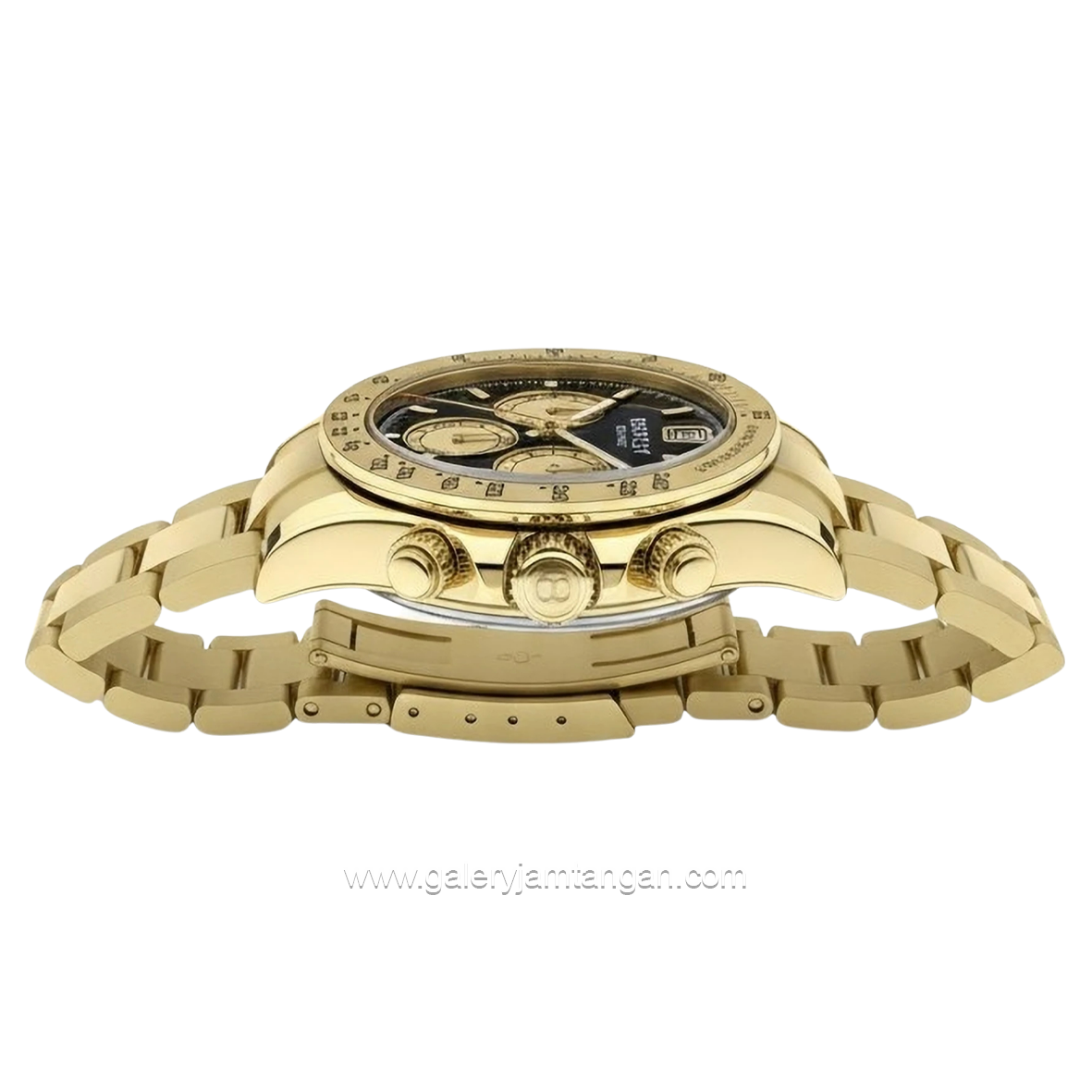 BENTLEY BL-21-33 Gold Dial Black Stainless Steel Strap