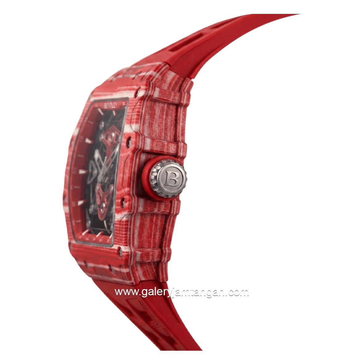 BENTLEY THE VIBRANCE BL-71-85 Automatic Full Red Rubber Strap