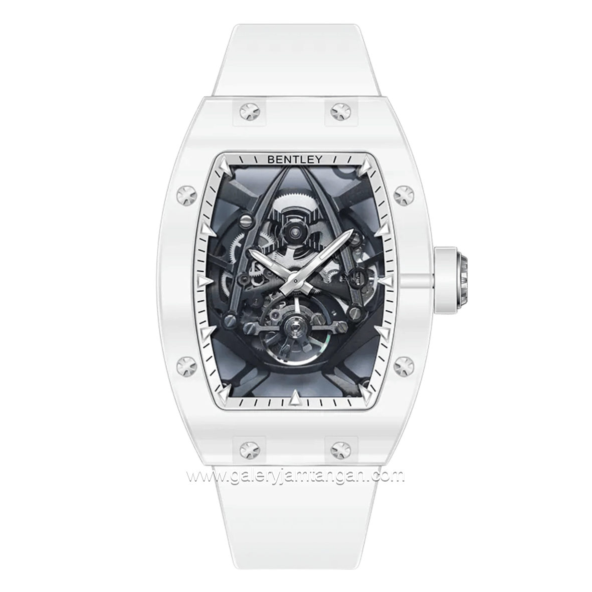 BENTLEY THE BLANCHE BL-72-72 Automatic White Silver Rubber Strap