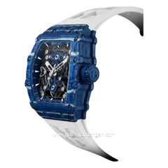 BENTLEY THE VIBRANCE BL-71-66 Automatic White Blue Rubber Strap