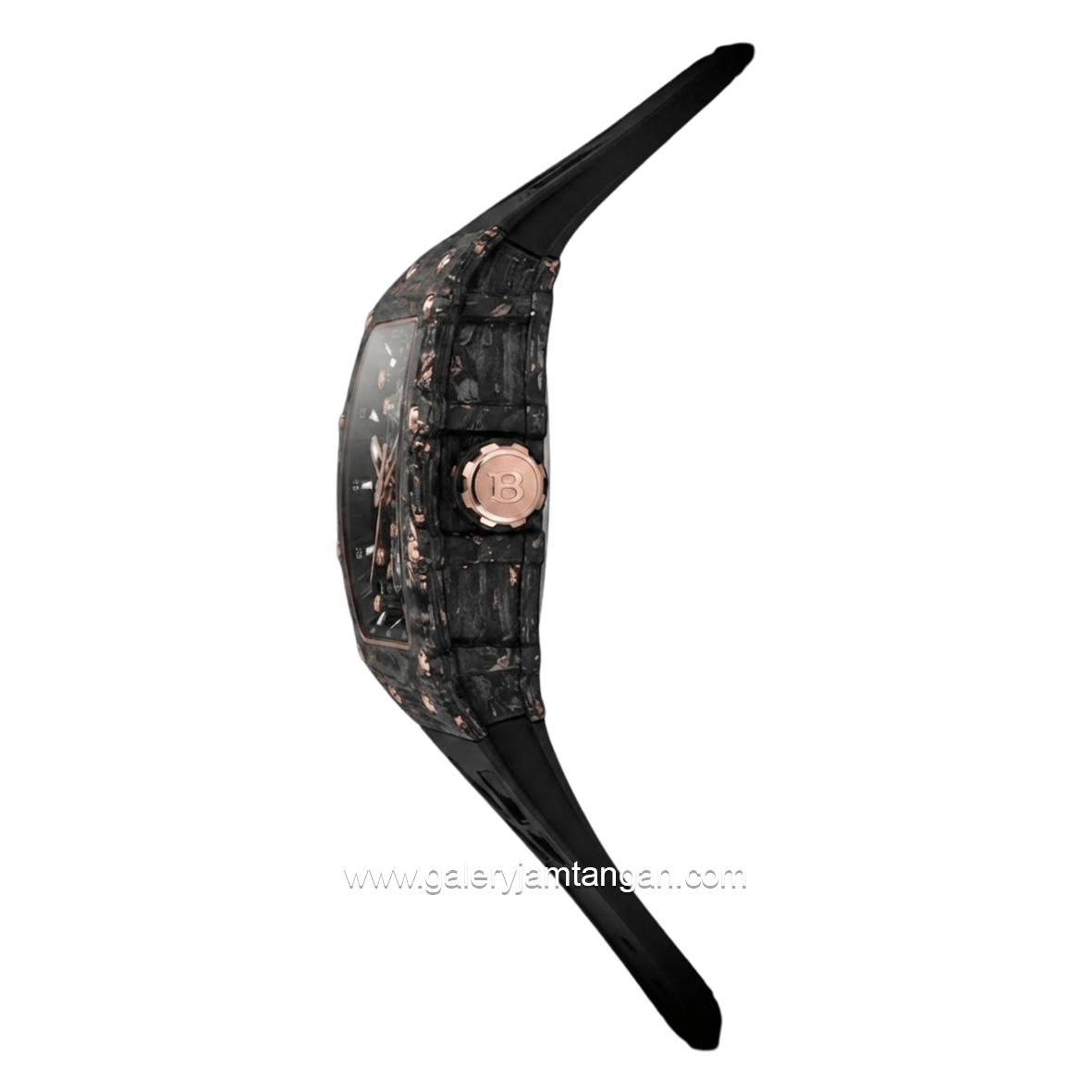 BENTLEY THE VIBRANCE BL-71-41 Automatic Black Rosegold Rubber Strap