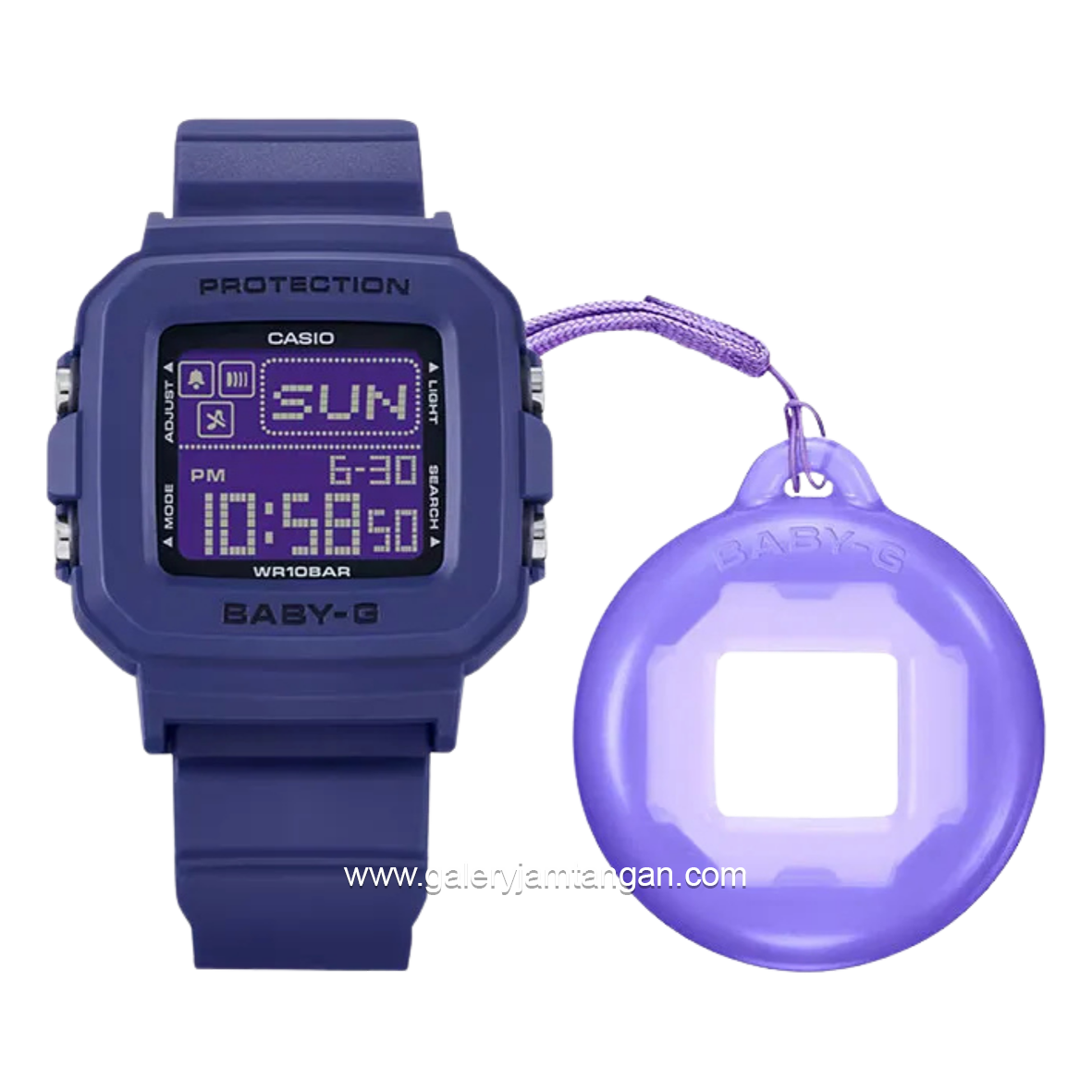 G-SHOCK BABY-G BGD-10K-2DR Purple Navy Digital Resin Strap
