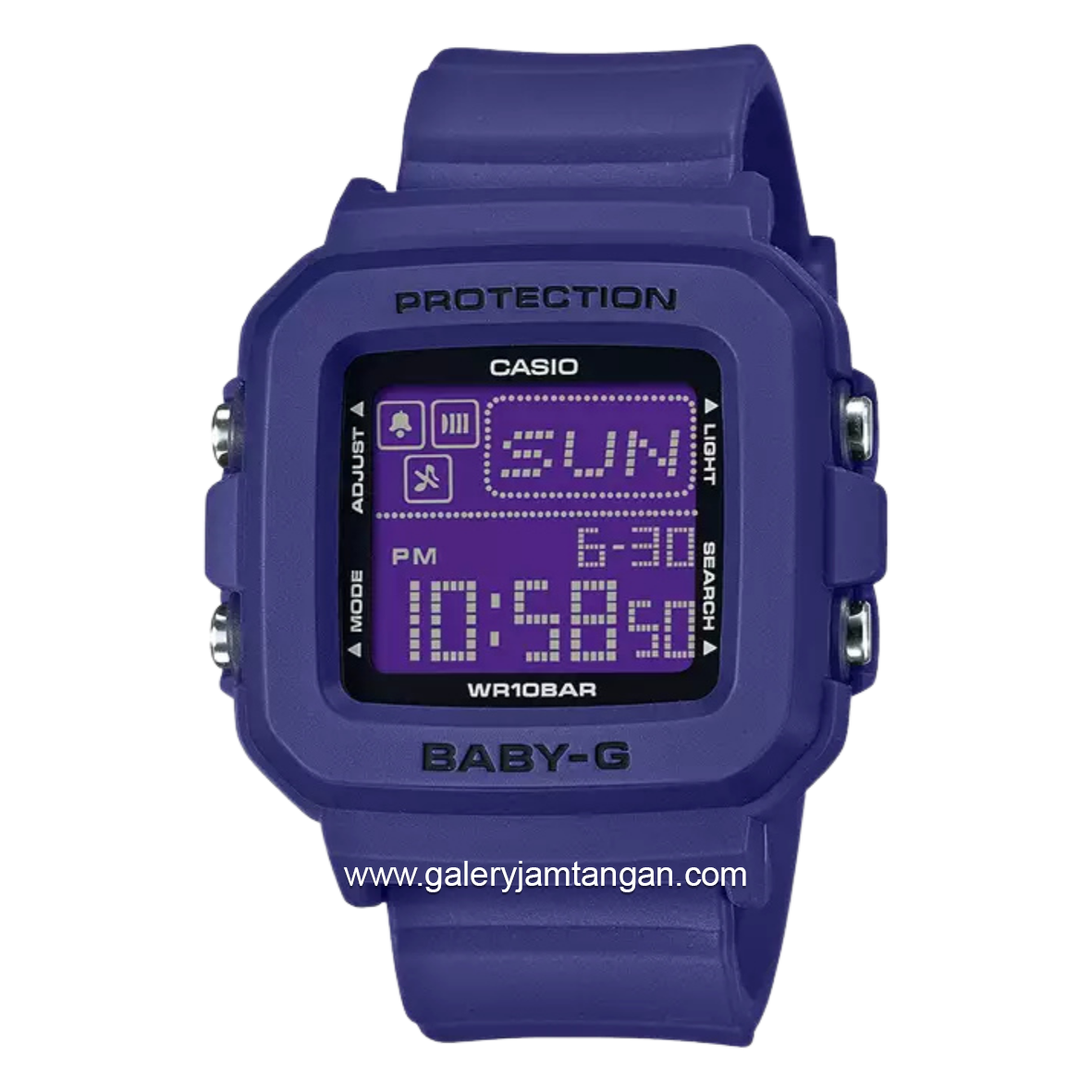 G-SHOCK BABY-G BGD-10K-2DR Purple Navy Digital Resin Strap