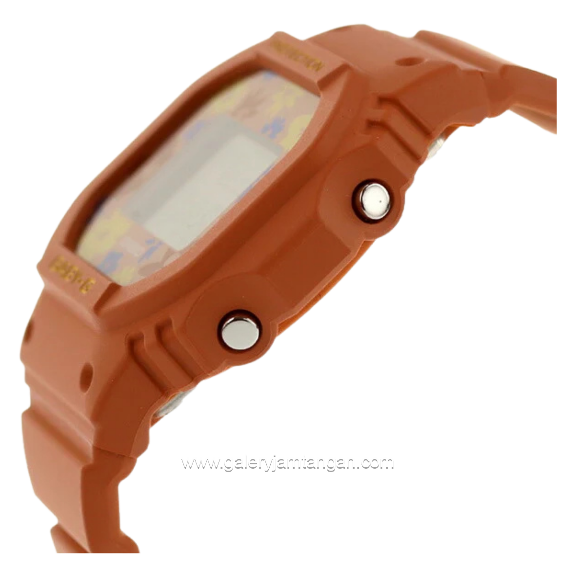 BABY G BGD-565RP-4DR Retro Pop Floral Pattern Orange Resin Band