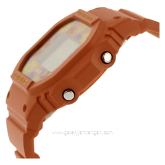 BABY G BGD-565RP-4DR Retro Pop Floral Pattern Orange Resin Band