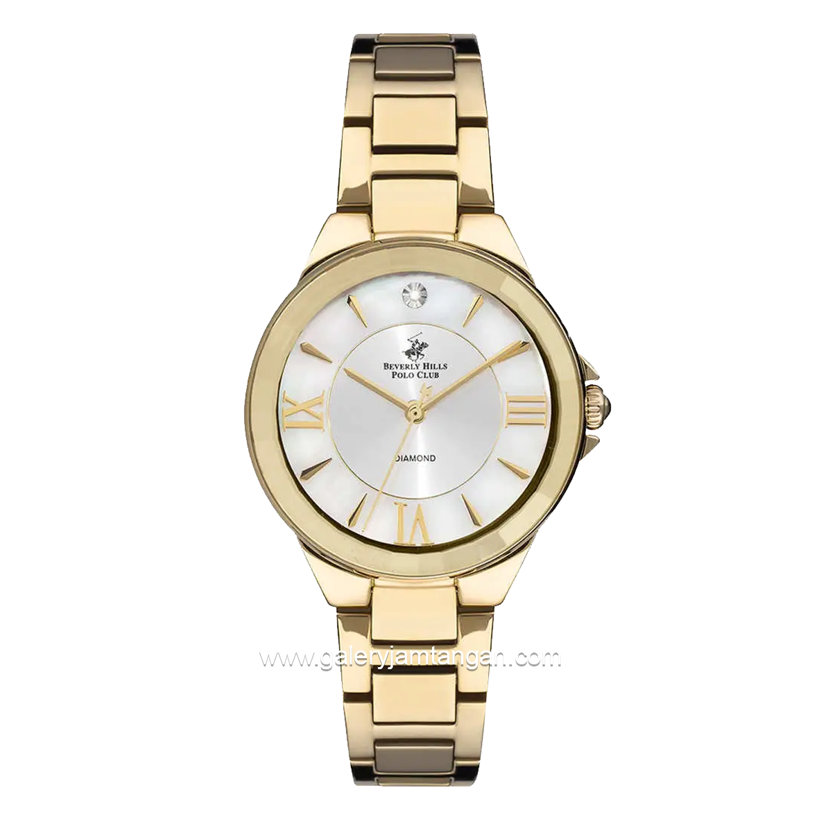 Beverly Hills Polo Club BP3228X.120 Gold Dial White Stainless Steel