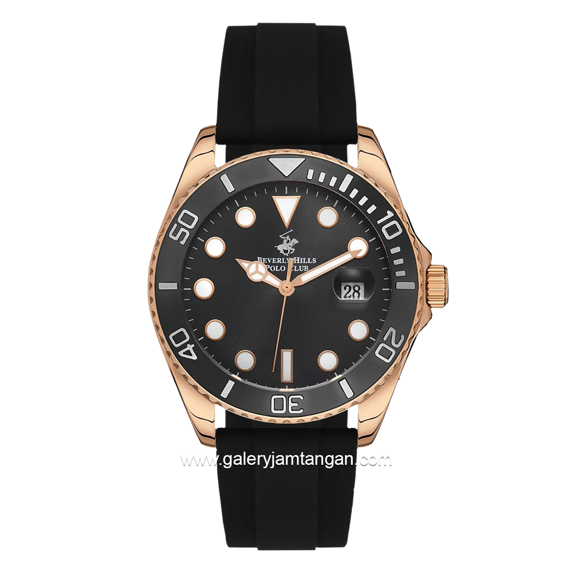 Beverly Hills Polo Club BP3329X.451 Black Rosegold Rubber