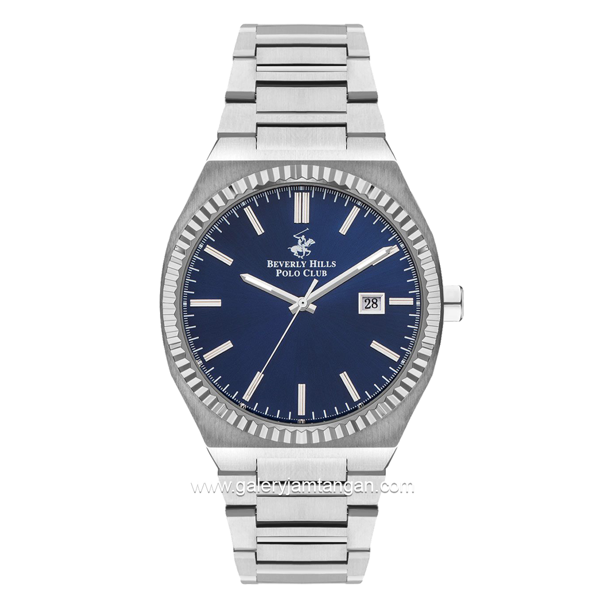 Beverly Hills Polo Club BP3405X.390 Silver Dial Blue Stainless Steel