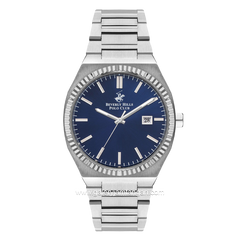 Beverly Hills Polo Club BP3405X.390 Silver Dial Blue Stainless Steel