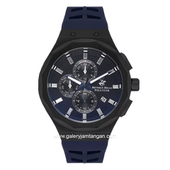 Beverly Hills Polo Club BP3535X.699 Navy Black Silicone Quartz Watch