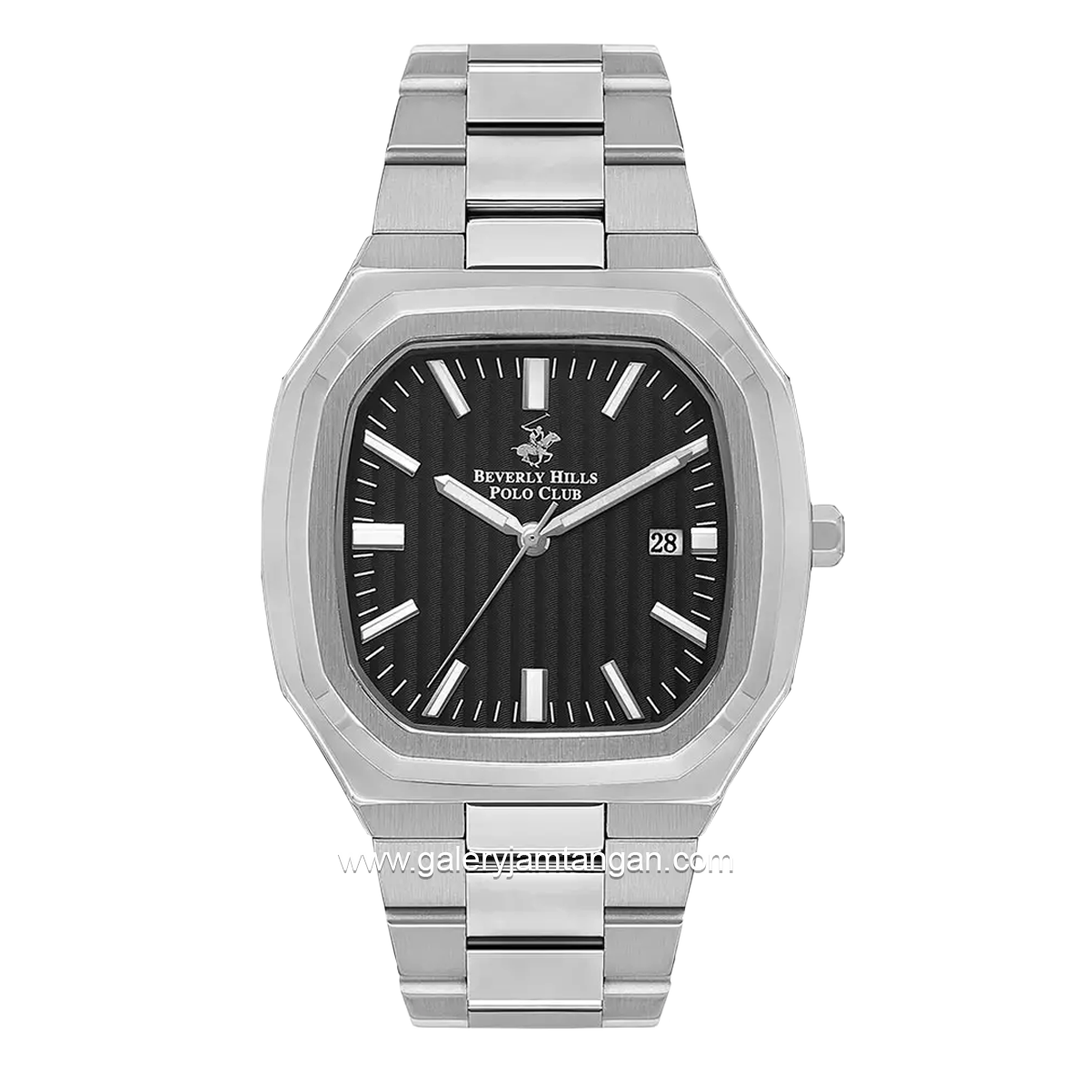 Beverly Hills Polo Club BP3547X.350 Silver Dial Black Stainless Steel