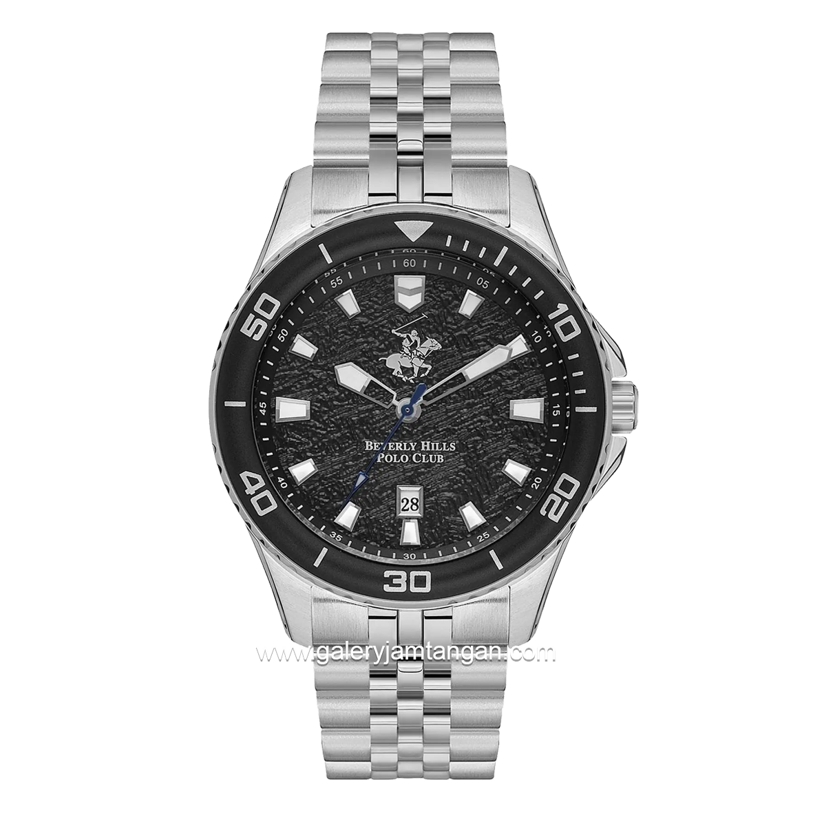 Beverly Hills Polo Club BP3559X.350 Silver Dial Black Stainless Steel