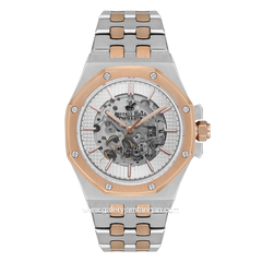 Beverly Hills Polo Club BP3573X.530 Silver Combinasi Rosegold Stainless Steel Automatic