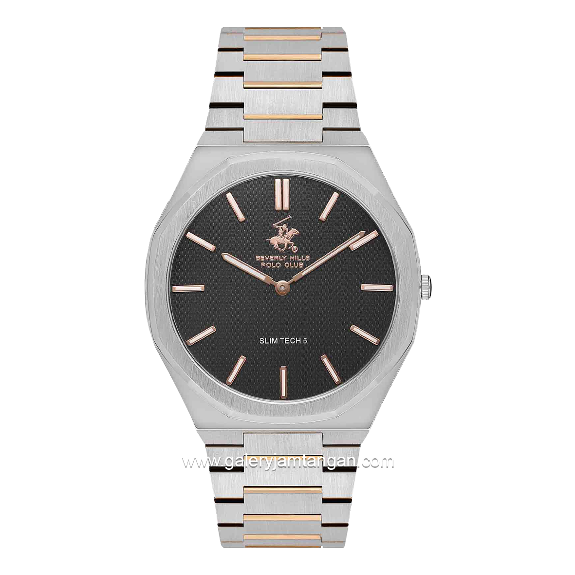 Beverly Hills Polo Club BP3604X.360 Silver Dial Black Stainless Steel