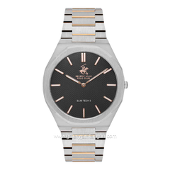 Beverly Hills Polo Club BP3604X.360 Silver Dial Black Stainless Steel