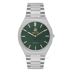Beverly Hills Polo Club BP3604X.370 Silver Dial Green Stainless Steel
