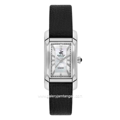 Beverly Hills Polo Club BP3613C.321 Black Silver Leather Strap
