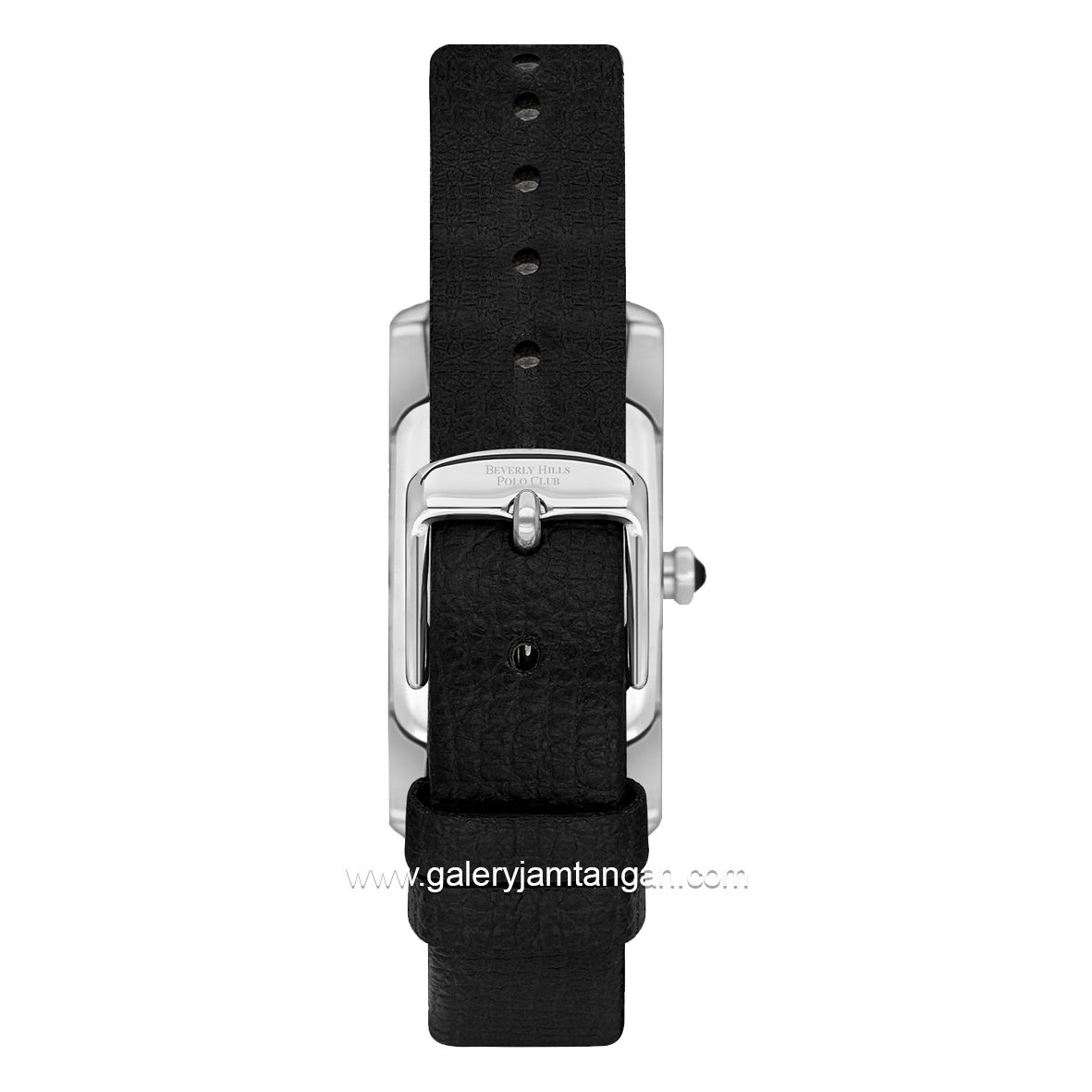 Beverly Hills Polo Club BP3613C.321 Black Silver Leather Strap