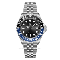 BEVERLY HILLS POLO CLUB BP3641X.357 Silver Dial Black Stainless Steel