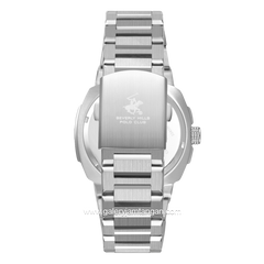 Beverly Hills Polo Club BP3655X.380 Silver Black Stainless Steel