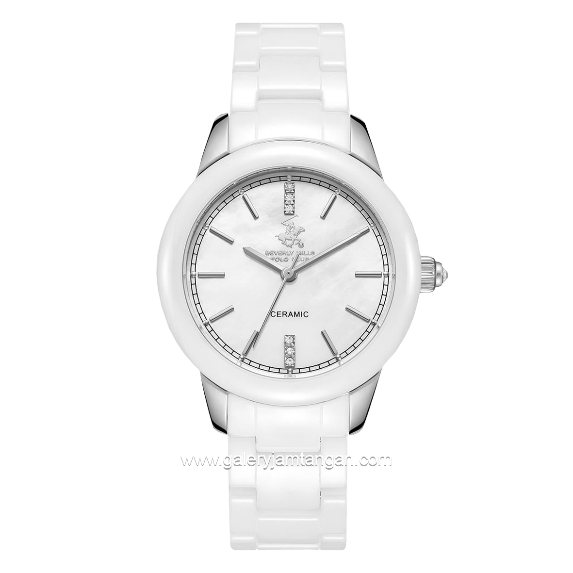 BEVERLY HILLS POLO CLUB BP3663X.320 Full White Ceramic Strap