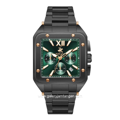 Beverly Hills Polo Club BP3685X.070 Black Dial Green Stainless Steel