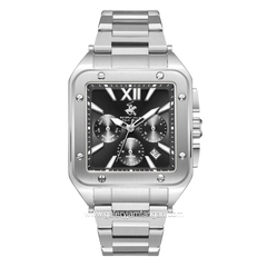 Beverly Hills Polo Club BP3685X.350 Silver Dial Black Stainless Steel