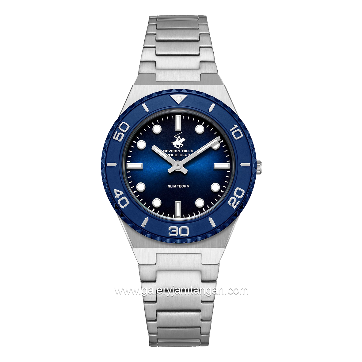 Beverly Hills Polo Club BP3713X.390 Silver Dial Navy Stainless Steel