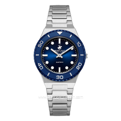 Beverly Hills Polo Club BP3713X.390 Silver Dial Navy Stainless Steel