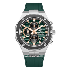 BEVERLY HILLS POLO CLUB BHPC BP3822X.375 Green Silicone Strap