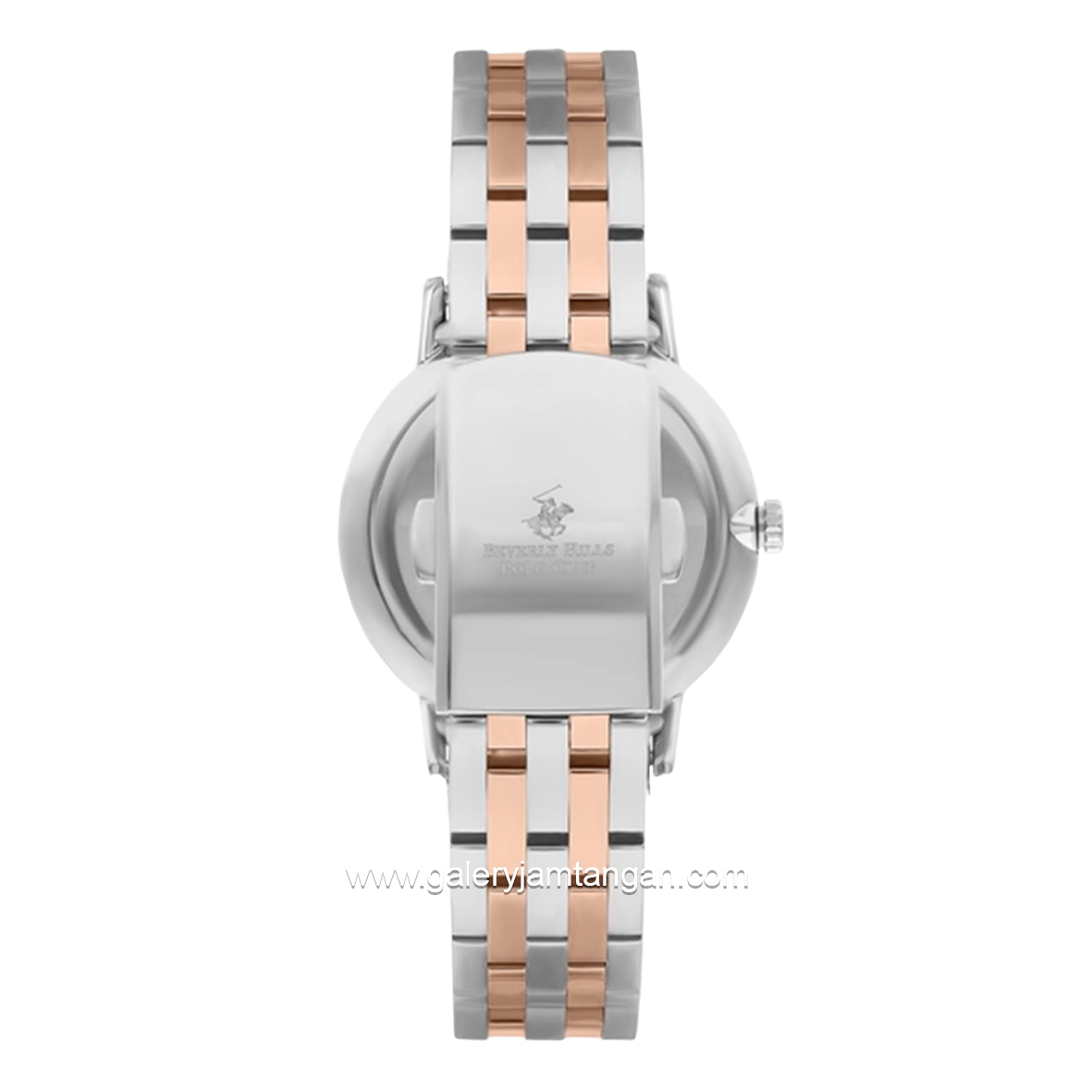 Beverly Hills Polo Club BP3289X.530 Silver Combinasi Rosegold Diamond Stainless Steel