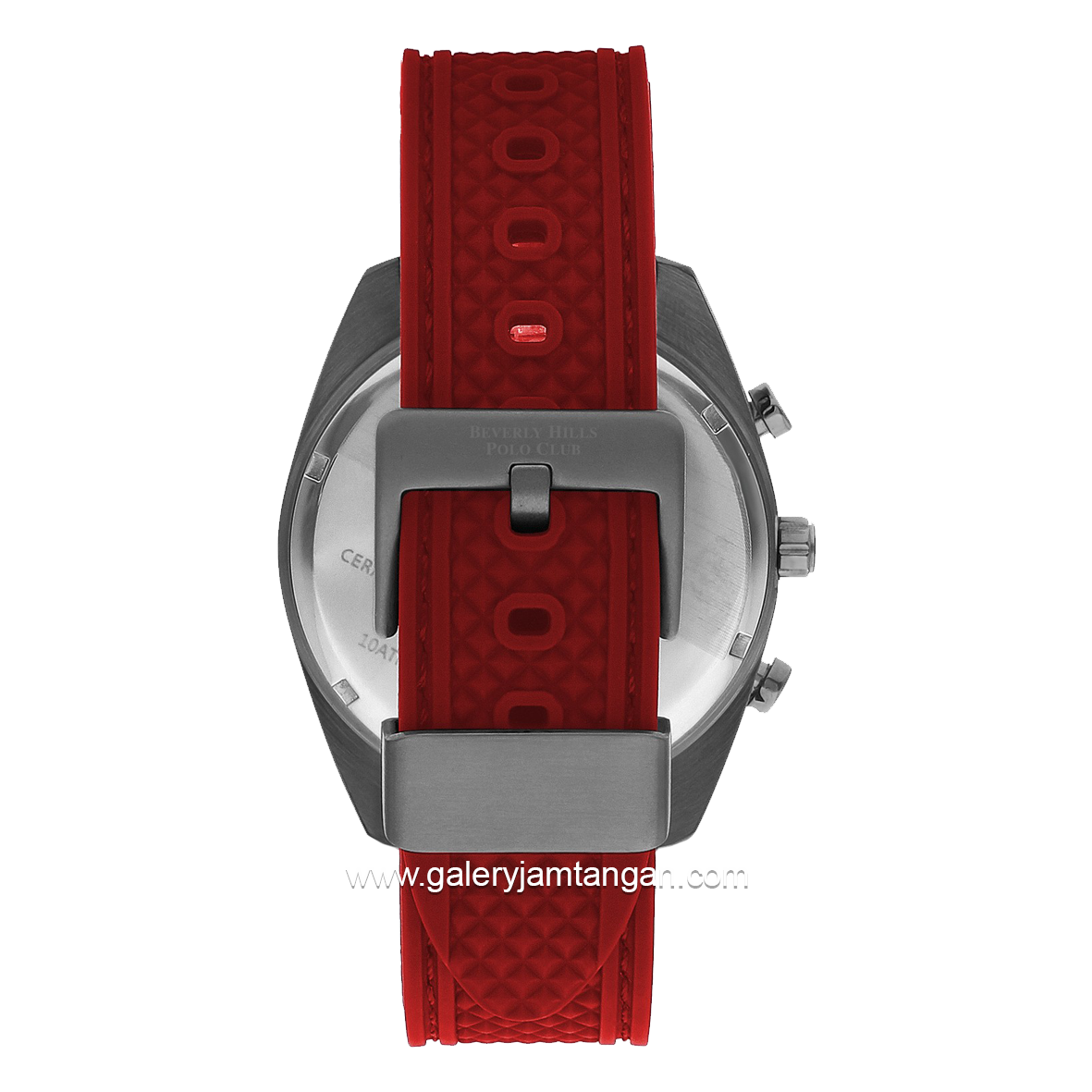 Beverly Hills Polo CLub BP3337X.061 Red Gray Rubber Strap