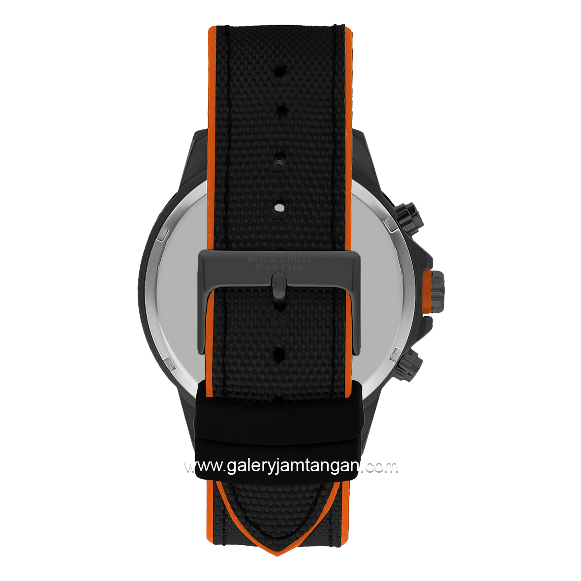 Beverly Hills Polo Club BP3402X.651 Black List Orange Rubber Strap