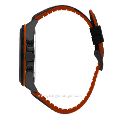 Beverly Hills Polo Club BP3402X.651 Black List Orange Rubber Strap