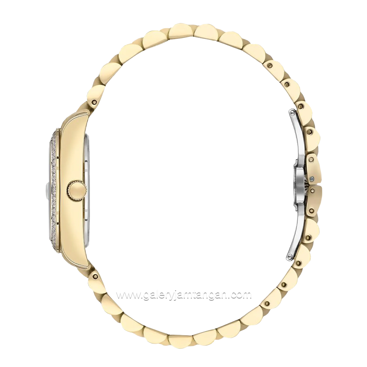 Beverly Hills Polo Club BP3596C.170 Gold Dial Green Floral Stainless Steel