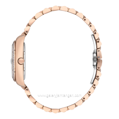 Beverly Hills Polo Club BP3596C.490 Rosegold Dial Blue Floral Stainless Steel