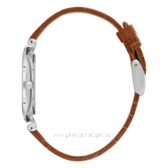 Beverly Hills Polo Club BP3615X.394 Brown Silver Dial Blue Leather Strap