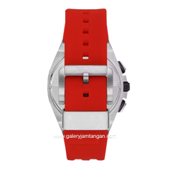 Beverly Hills Polo Club BP3624X.358 Watch Red Silver Black Multifunction Silicone Strap