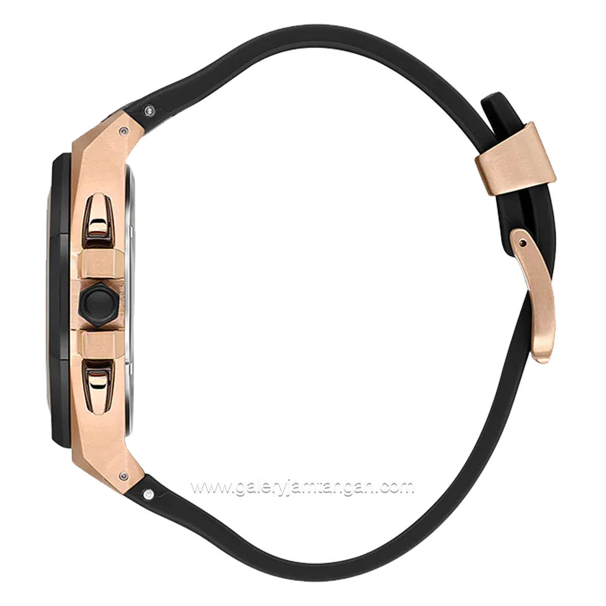 Beverly Hills Polo Club BP3624X.851 Watch Black Rosegold Multifunction Silicone Strap