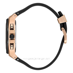 Beverly Hills Polo Club BP3624X.851 Watch Black Rosegold Multifunction Silicone Strap