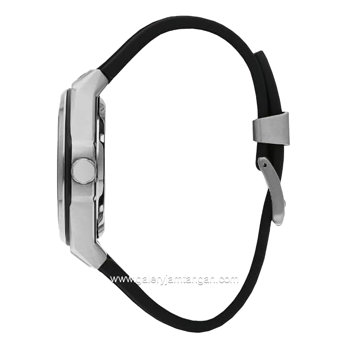 Beverly Hills Polo Club BP3636X.351 Black Silver Rubber Strap