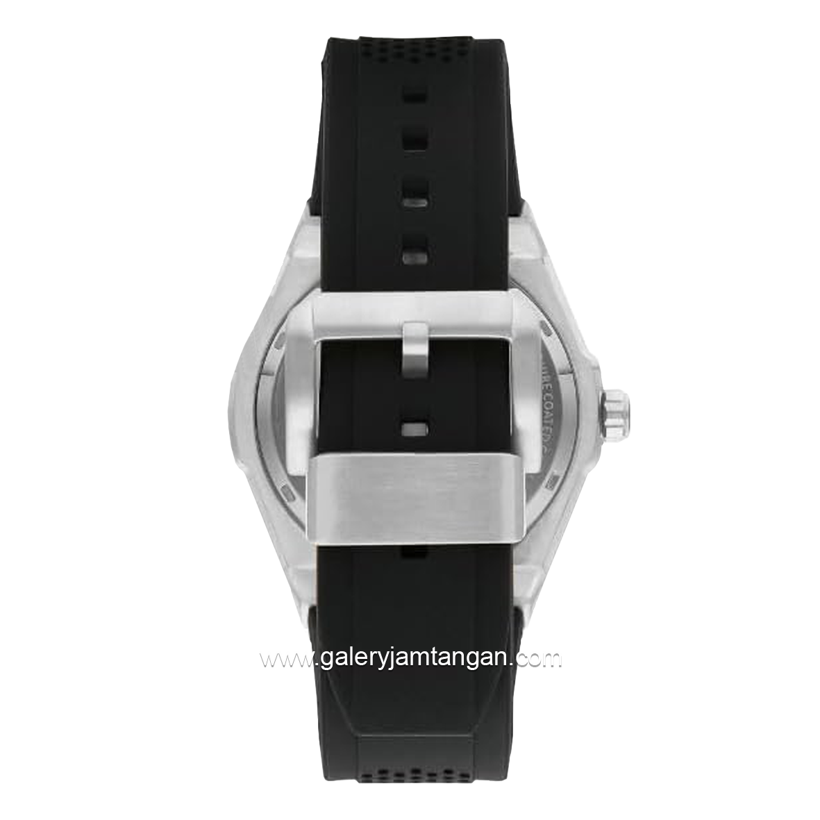 Beverly Hills Polo Club BP3636X.351 Black Silver Rubber Strap