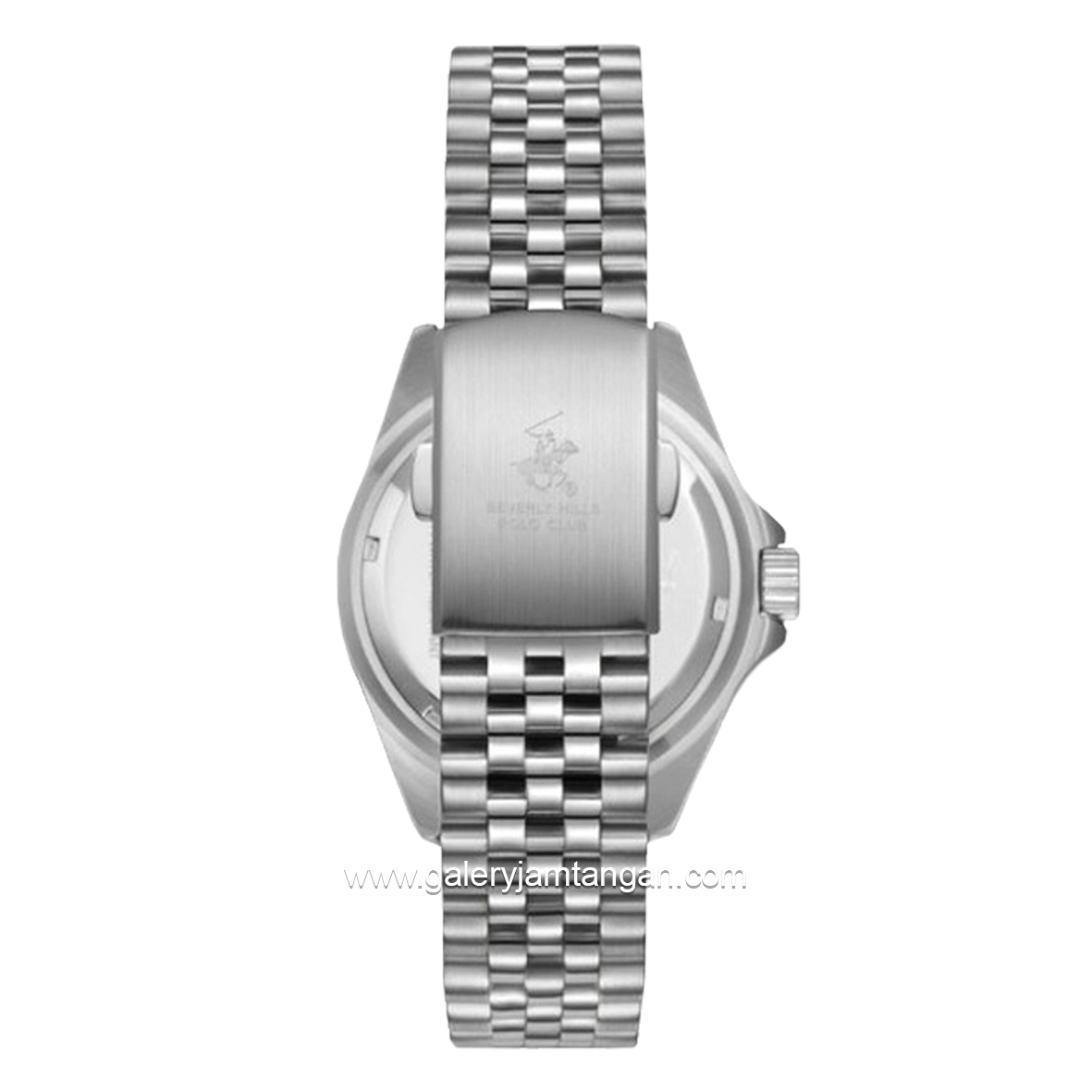 BEVERLY HILLS POLO CLUB BP3641X.358 Silver Dial Black Stainless Steel