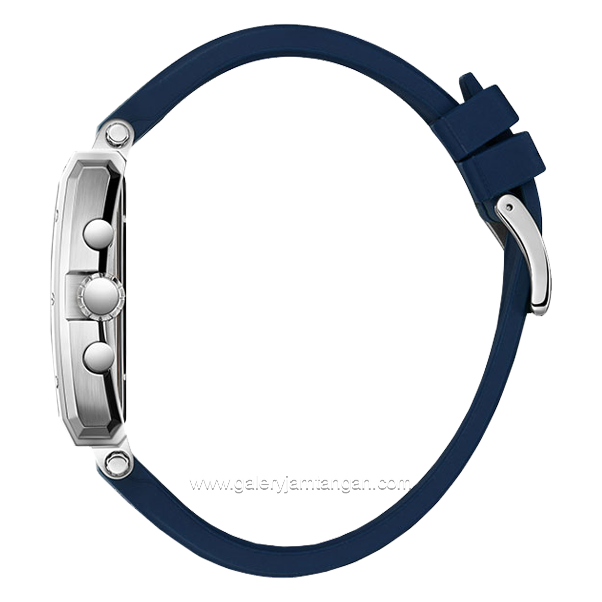BEVERLY HILLS POLO CLUB BP3661X.399 Navy Silver Rubber Strap