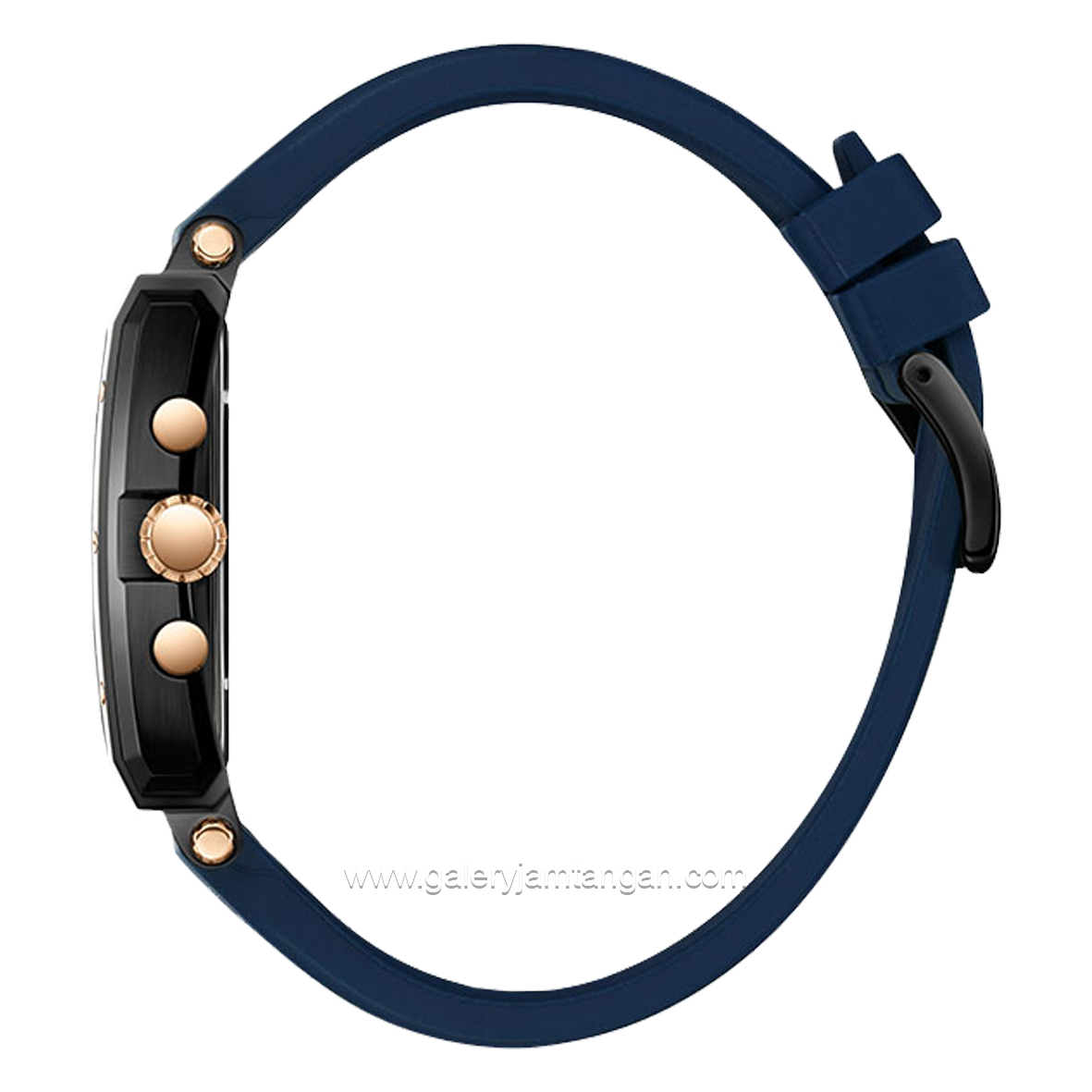 BEVERLY HILLS POLO CLUB BP3661X.699 Navy Black Rubber Strap