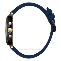 BEVERLY HILLS POLO CLUB BP3661X.699 Navy Black Rubber Strap