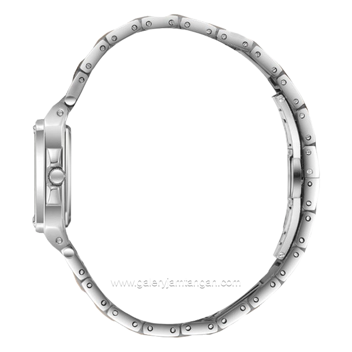 Beverly Hills Polo Club BP3671C.560 Silver Rosegold Dial Black Stainless Steel