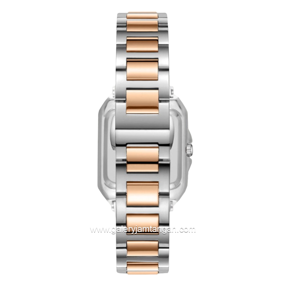 Beverly Hills Polo Club BP3671C.560 Silver Rosegold Dial Black Stainless Steel