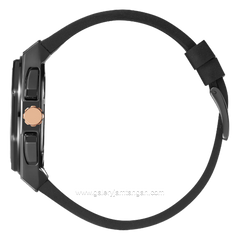 BEVERLY HILLS POLO CLUB BP3719X.055 Multi Function Brown Dial Black Silicone Strap
